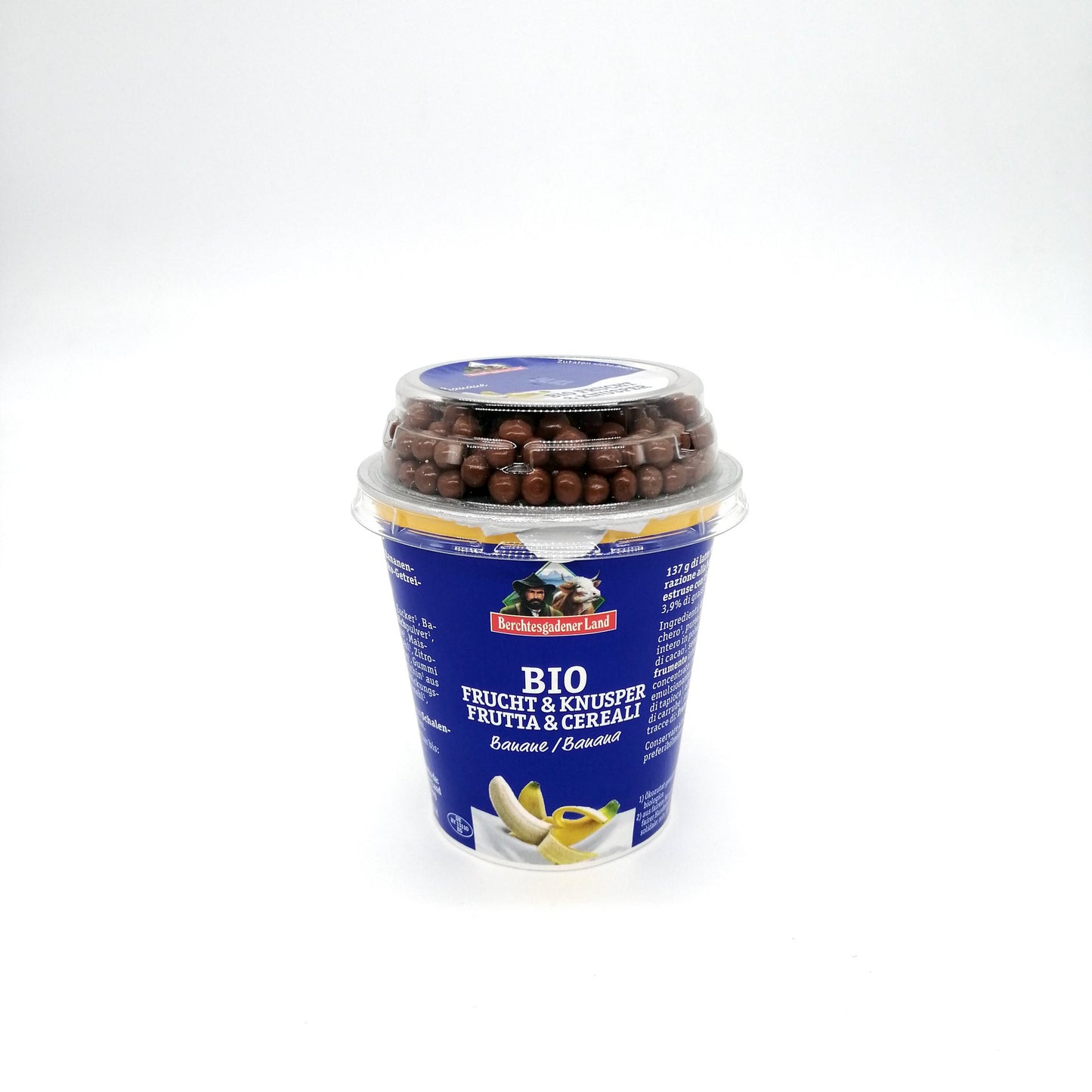 BIO Banánový jogurt s cereáliami 150g.