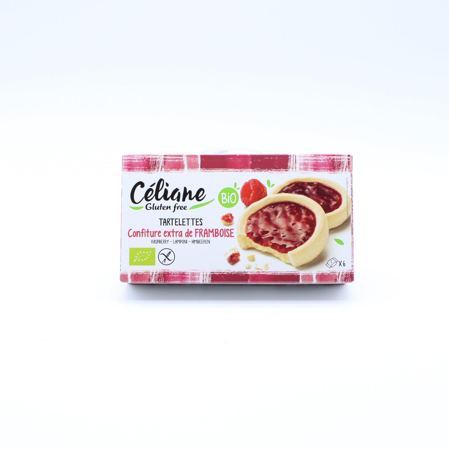 Bezlepkové malinové tartaletky 130g.