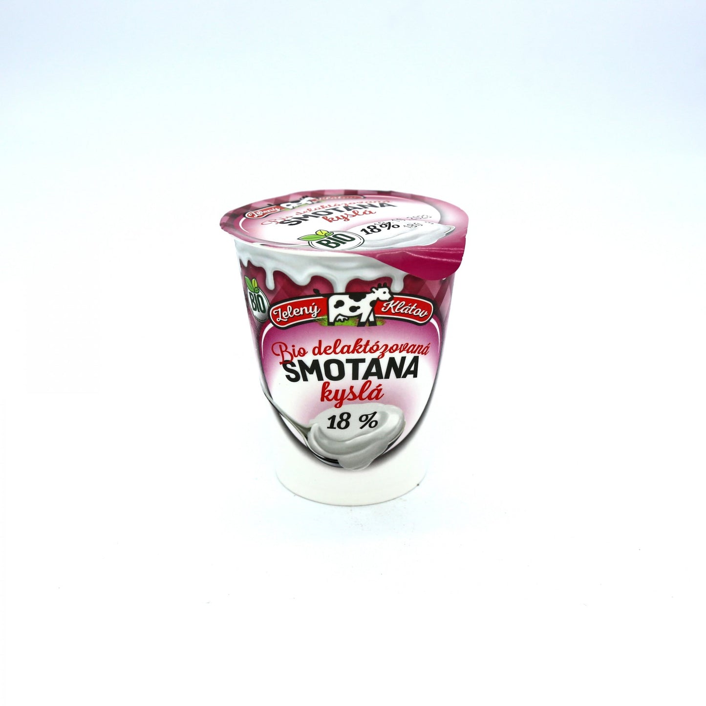 BIO bezlaktózová kyslá smotana 18% 180g.