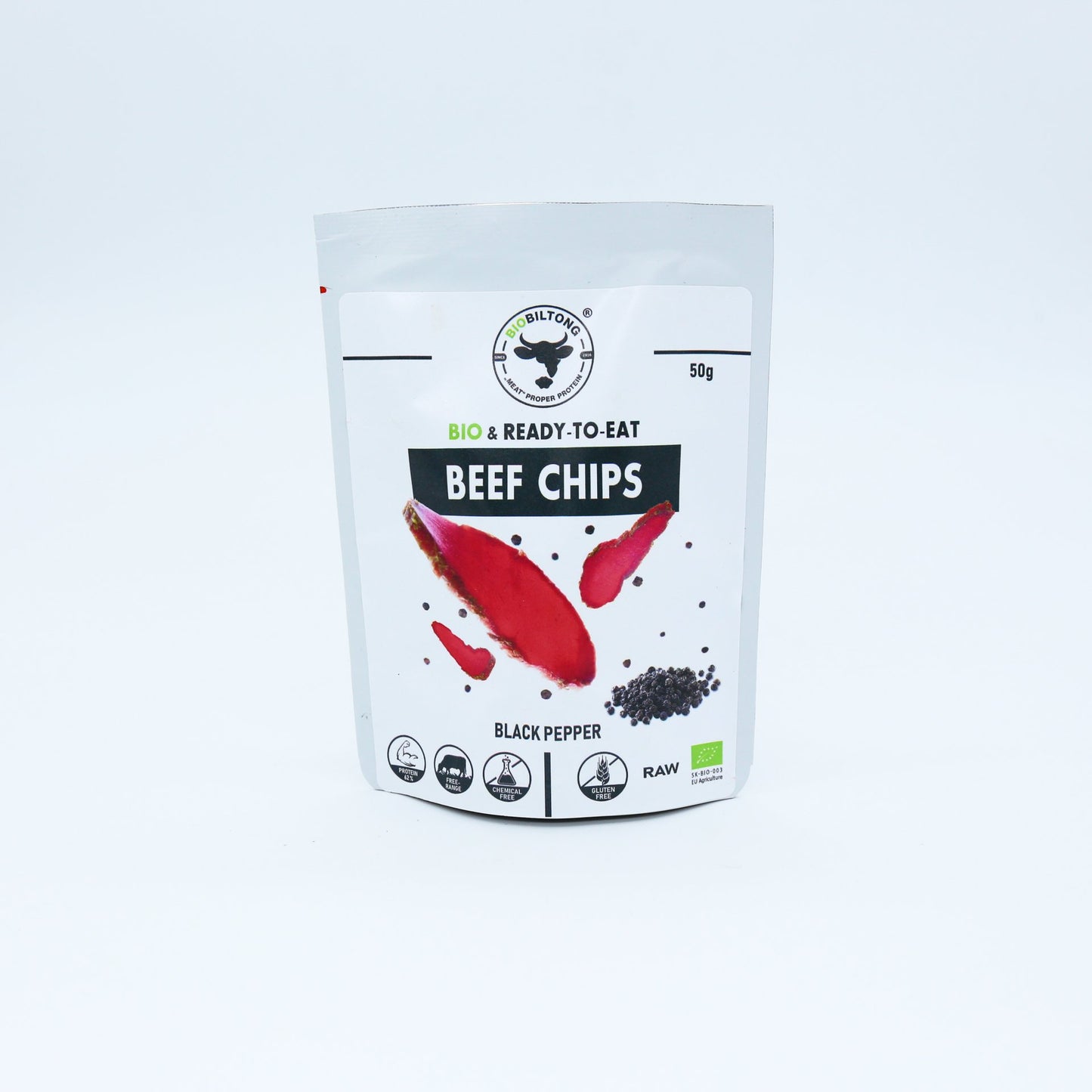 BIO Hov. Sušené Mäso-čierne korenie 50g.