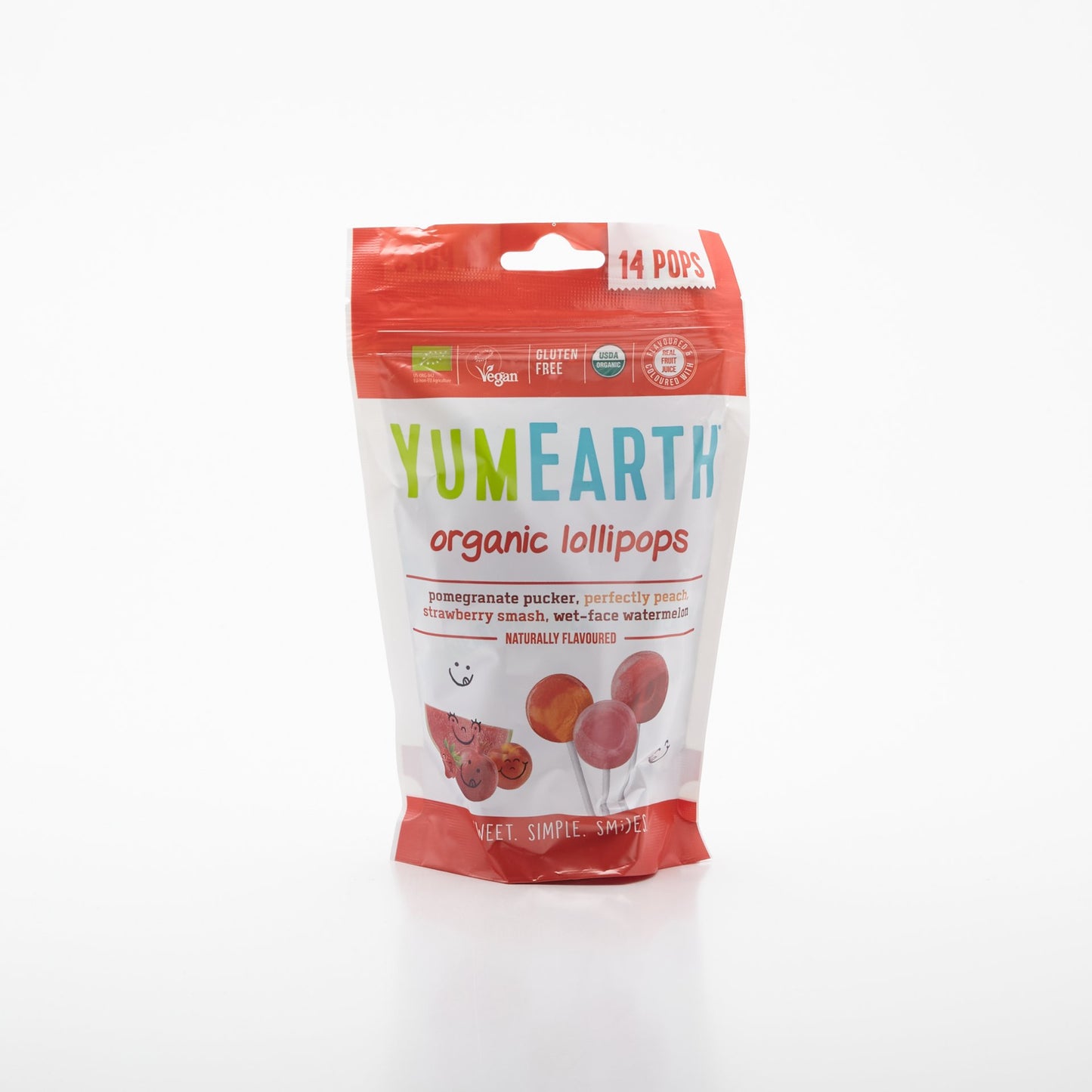 BIO ovoc. lízanky YumEarth organické 85g.