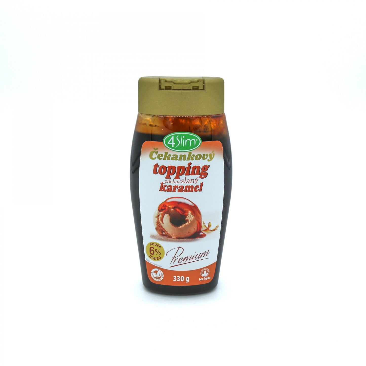 Čakankový topping slaný karamel 330g.