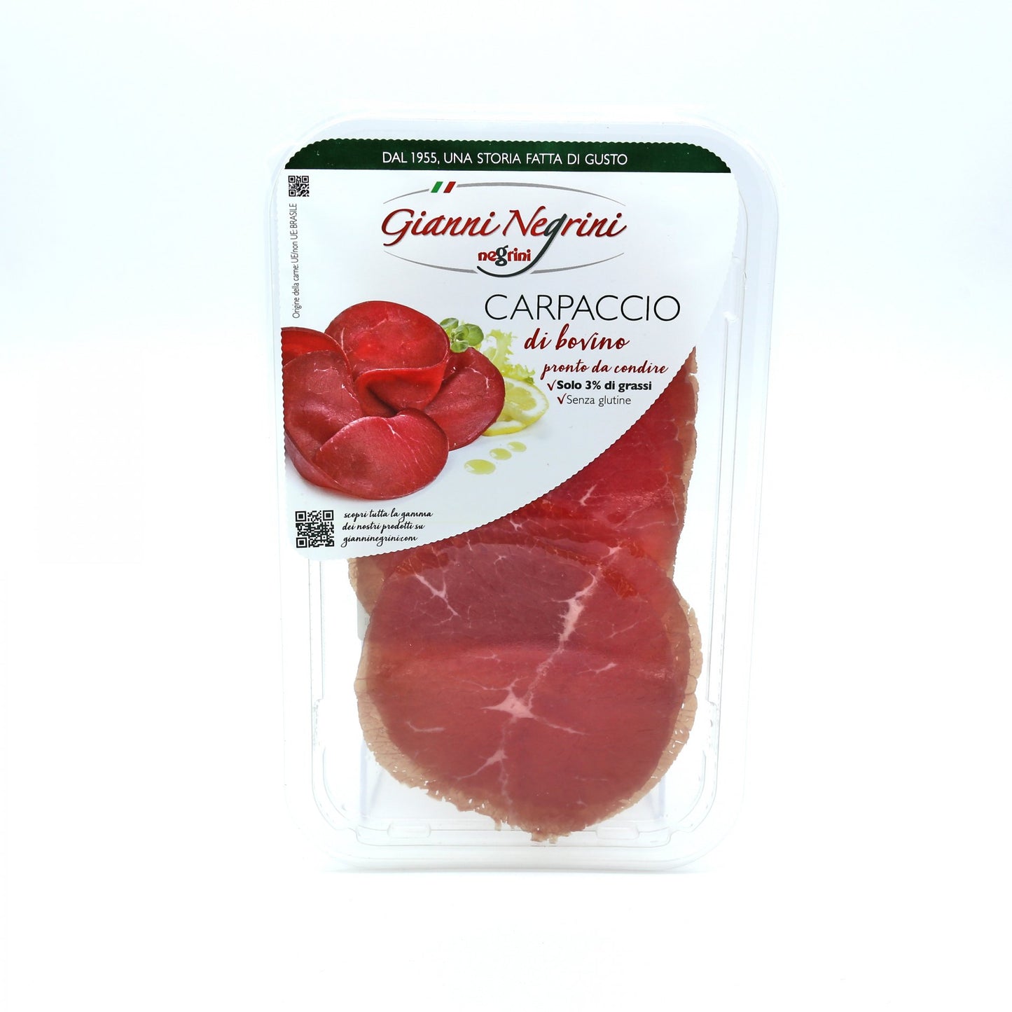 Carpaccio hovädzí nárez 80g.