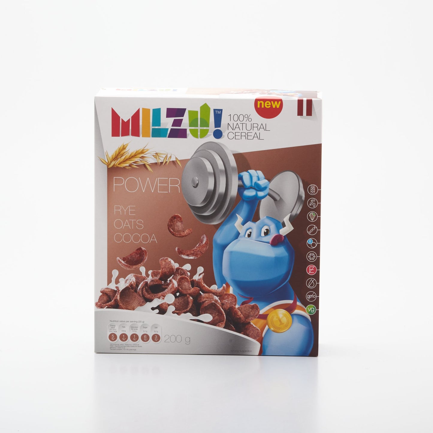 Cereálne vločky s kakaom 200g.