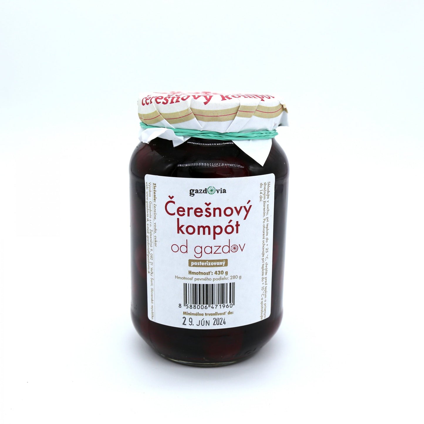 Čerešňový kompót od gazdov 430g.