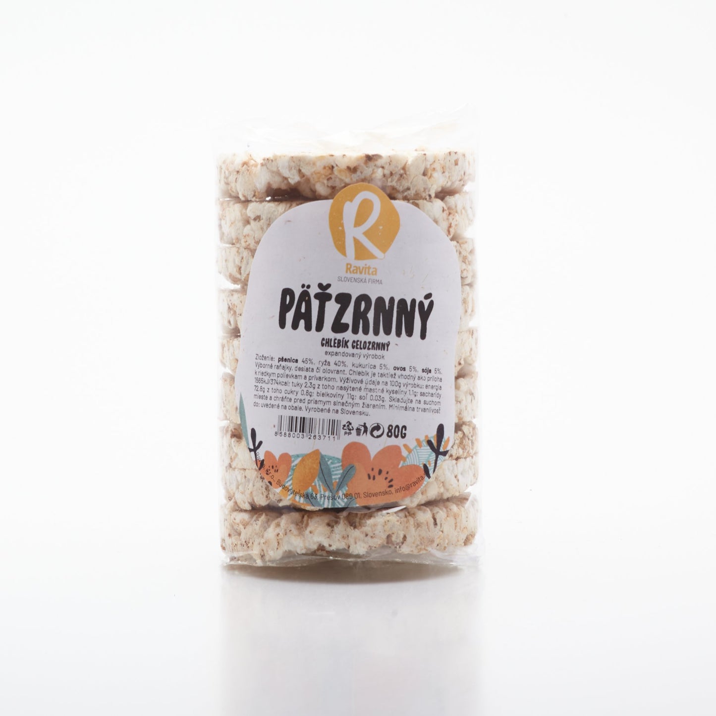 Chlebík päťzrnný 80g.