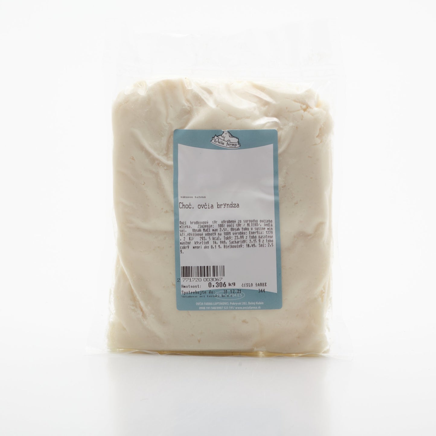 Chočská ovčia bryndza. 100g