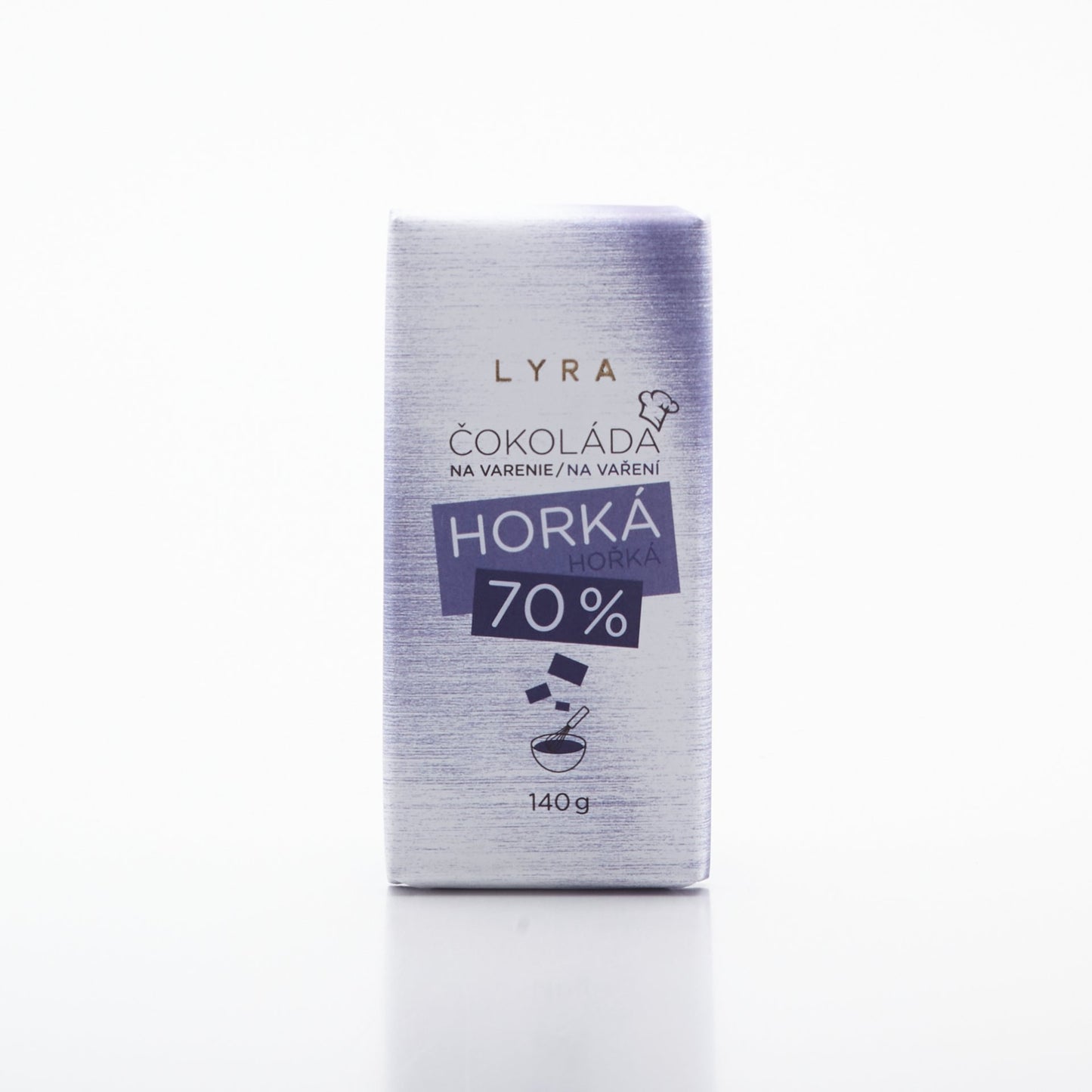 Čokoláda na varenie horká 70% 140g.