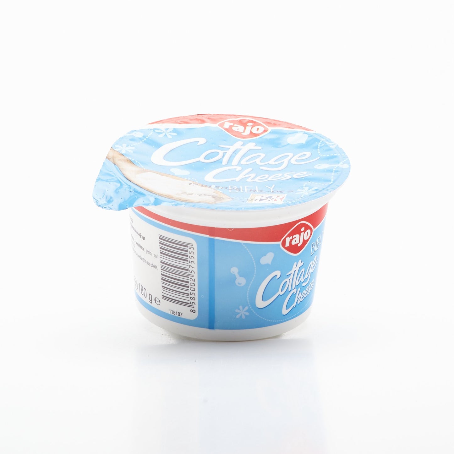 Cottage cheese Biely 180g.