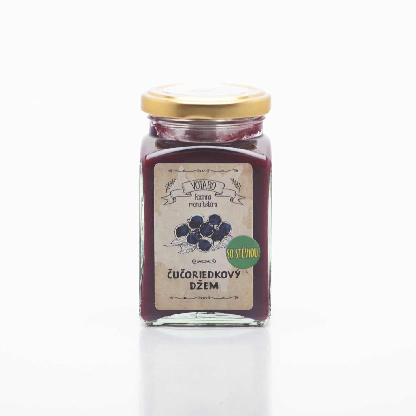 Čučoriedkový džem so stéviou 260ml.