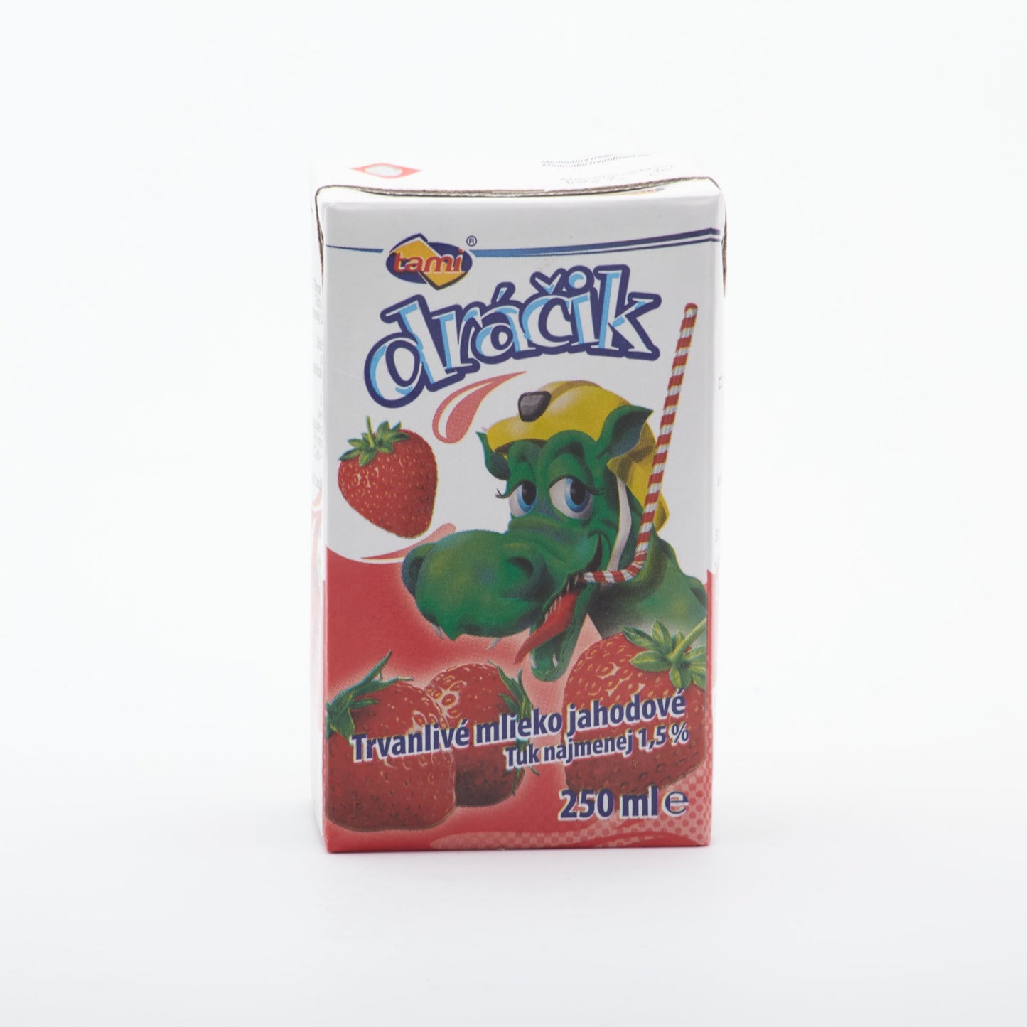Dráčik trvanlivé mlieko jahodové 250ml.