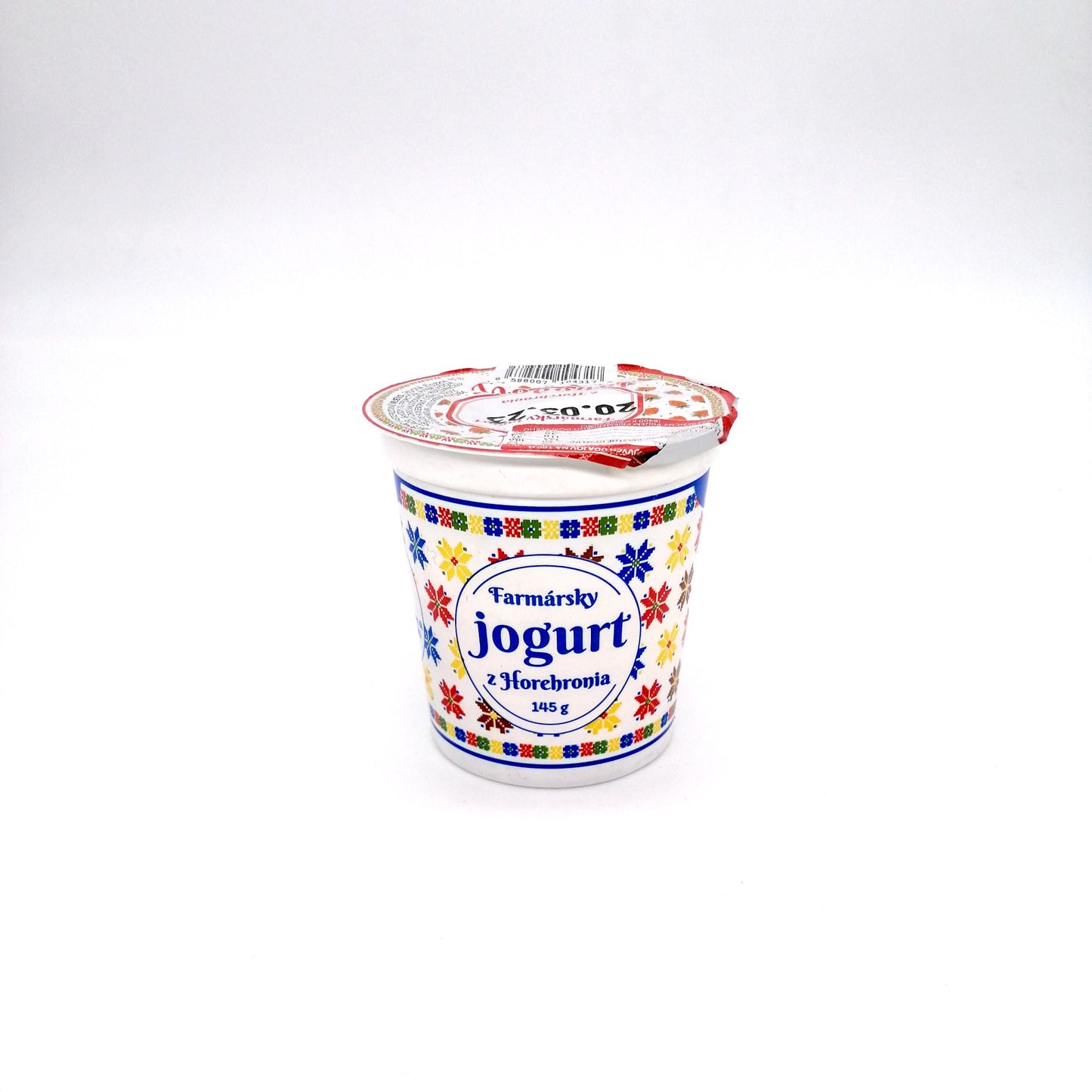 Farmársky jogurt jahodový 145g.