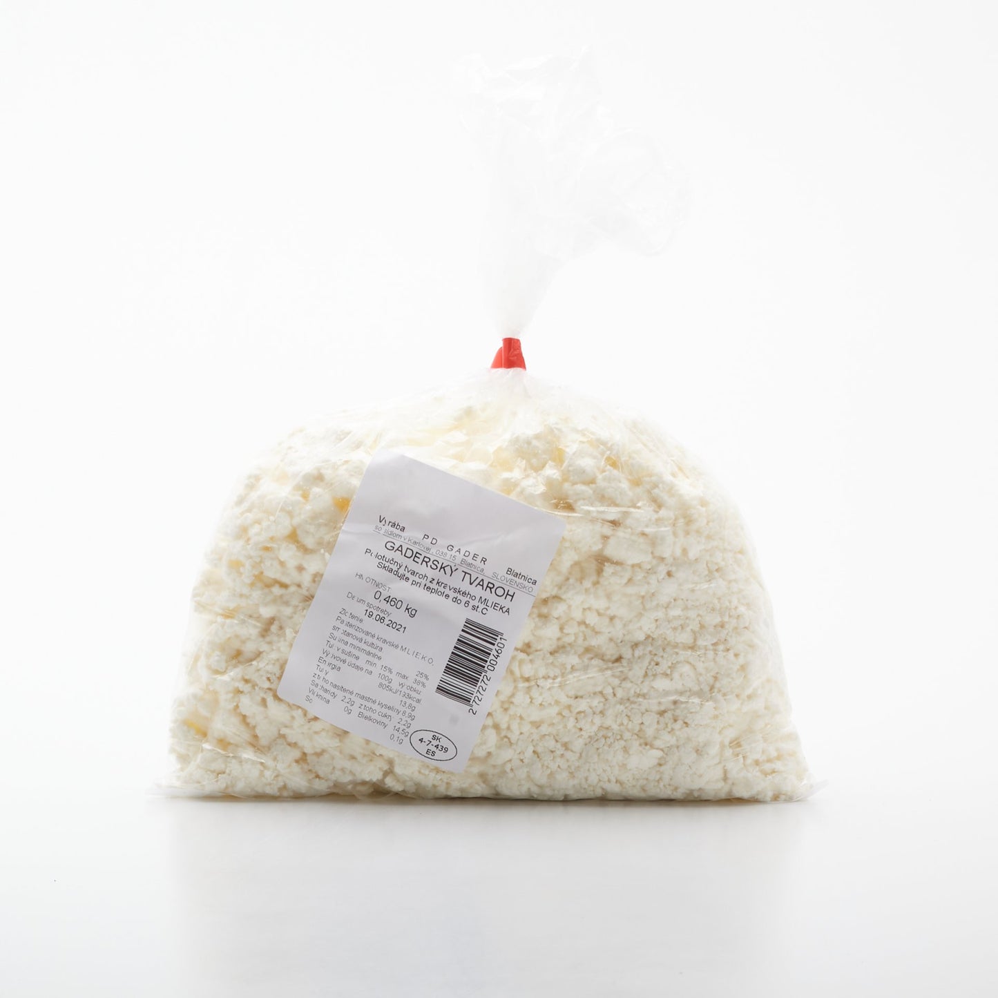 Gader tvaroh mäkký hrudkovitý. 100g