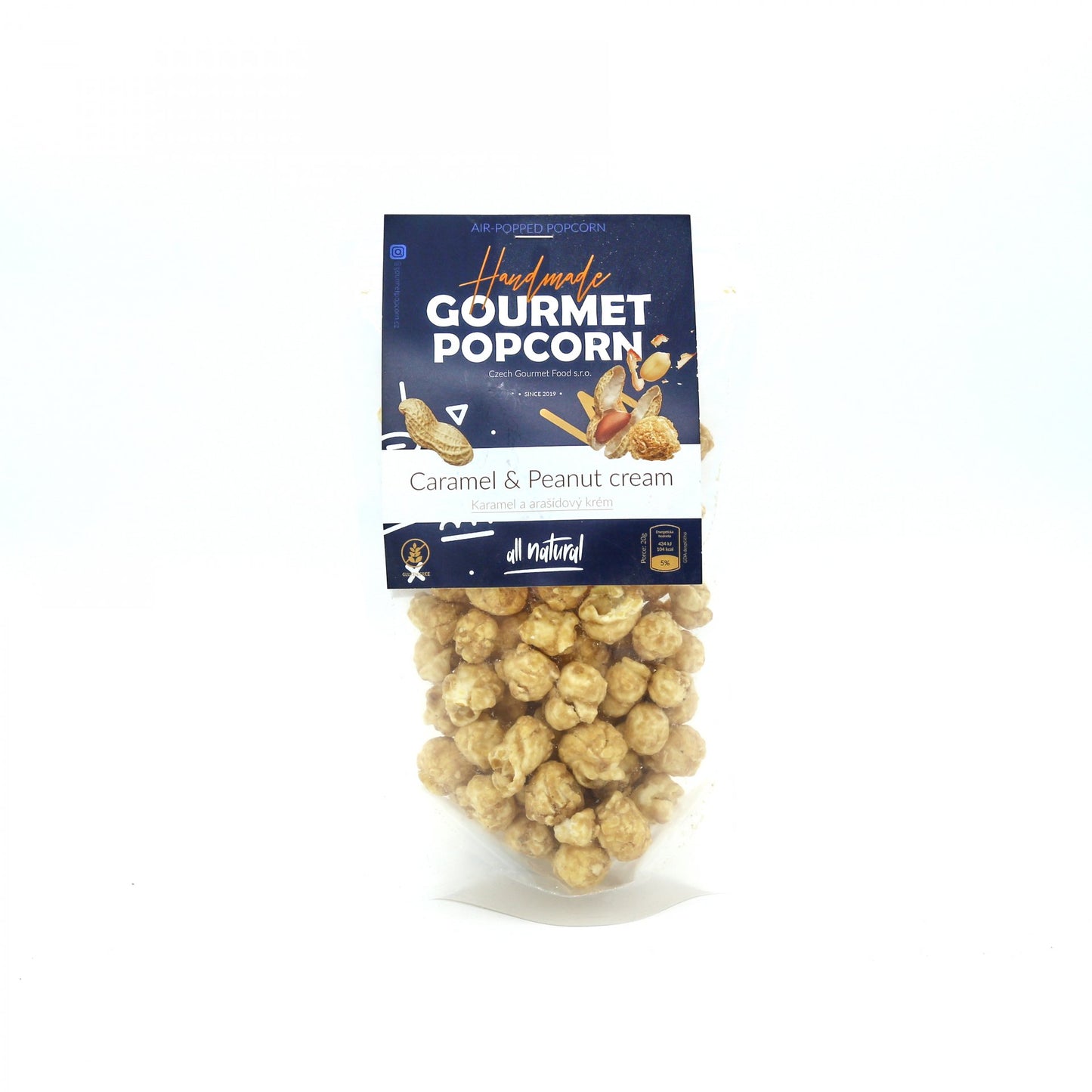 Gourmet Popcorn Karamel a arašidy 70g.