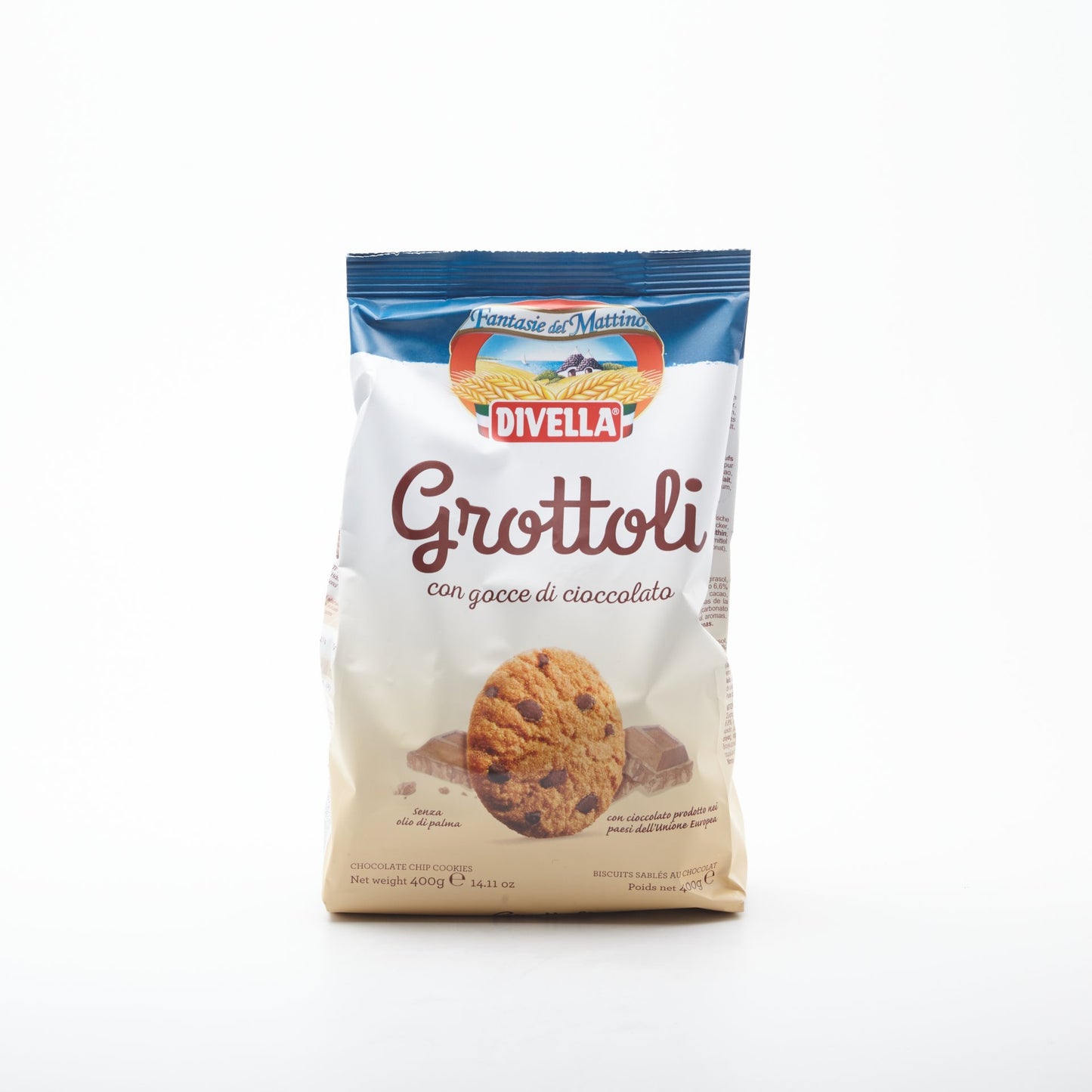 Grottoli al cioccolato 400g.