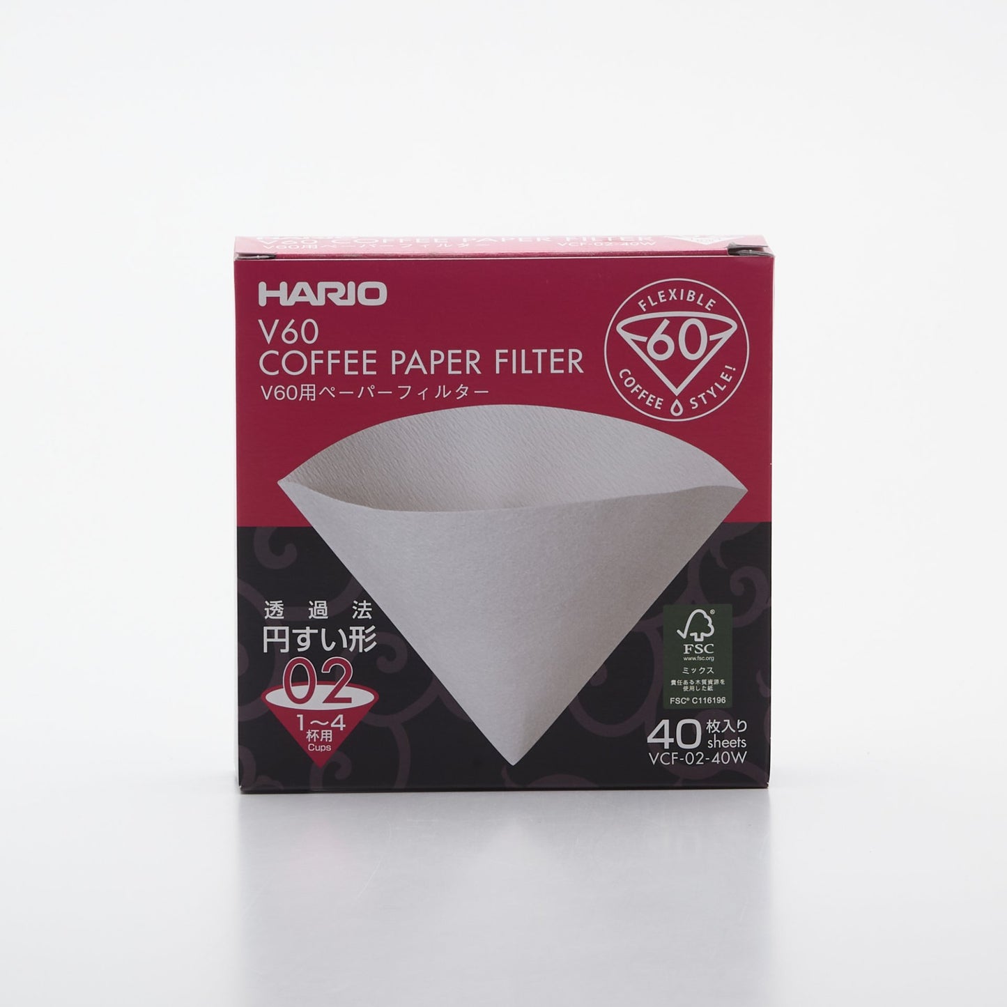 Hario Papierové filtre V60-02 (40 ks).