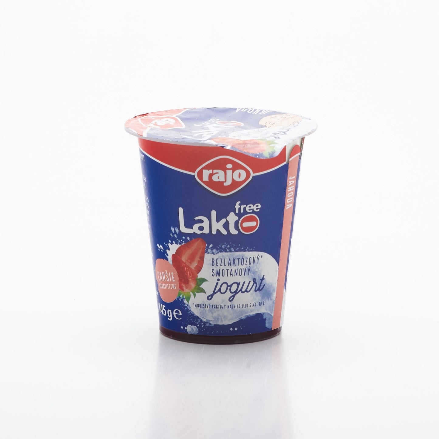 Jahodový jogurt laktofree 145g.