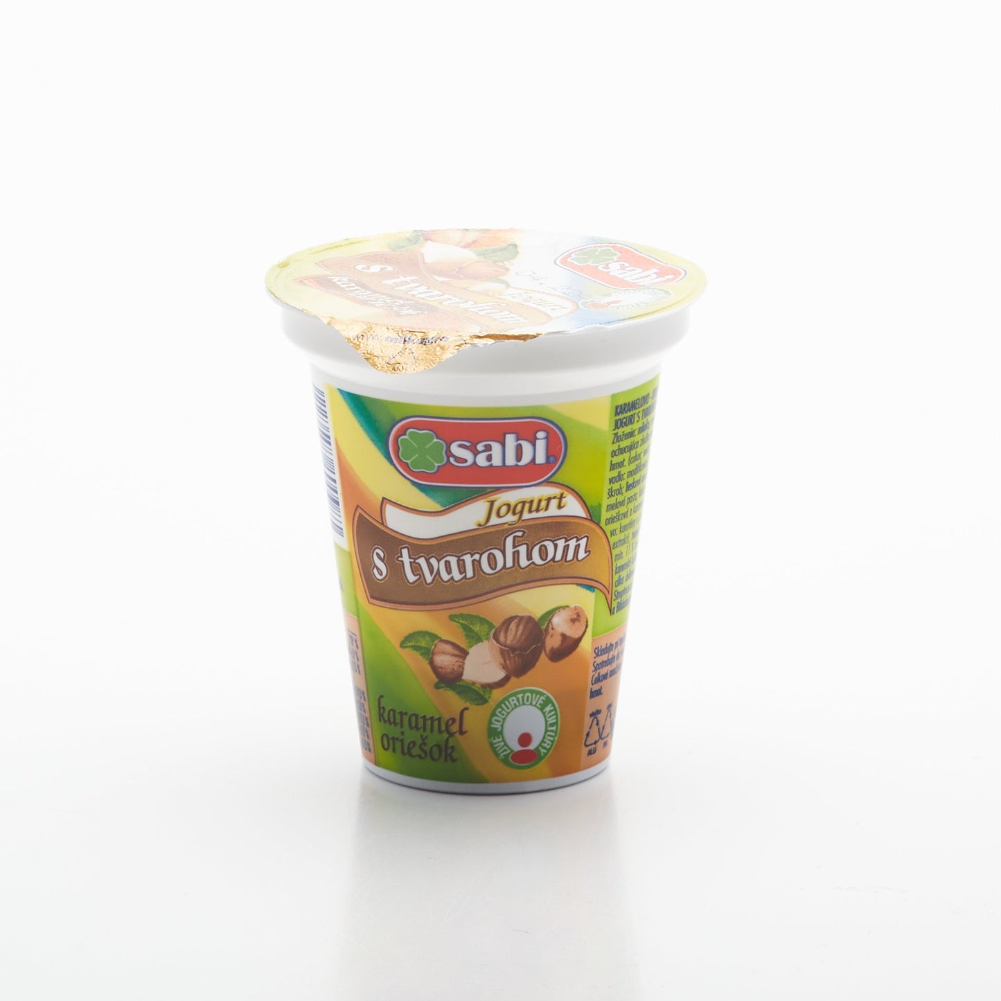 Jogurt s tvarohom, karamelom 150g.