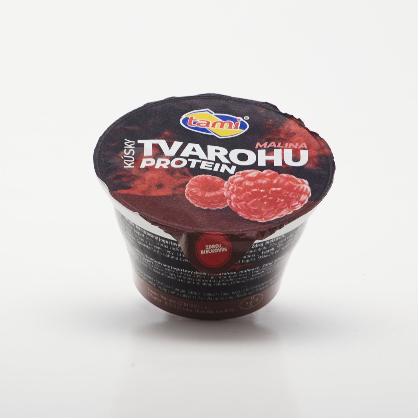 Kúsky tvarohu na malinách Protein 150g.