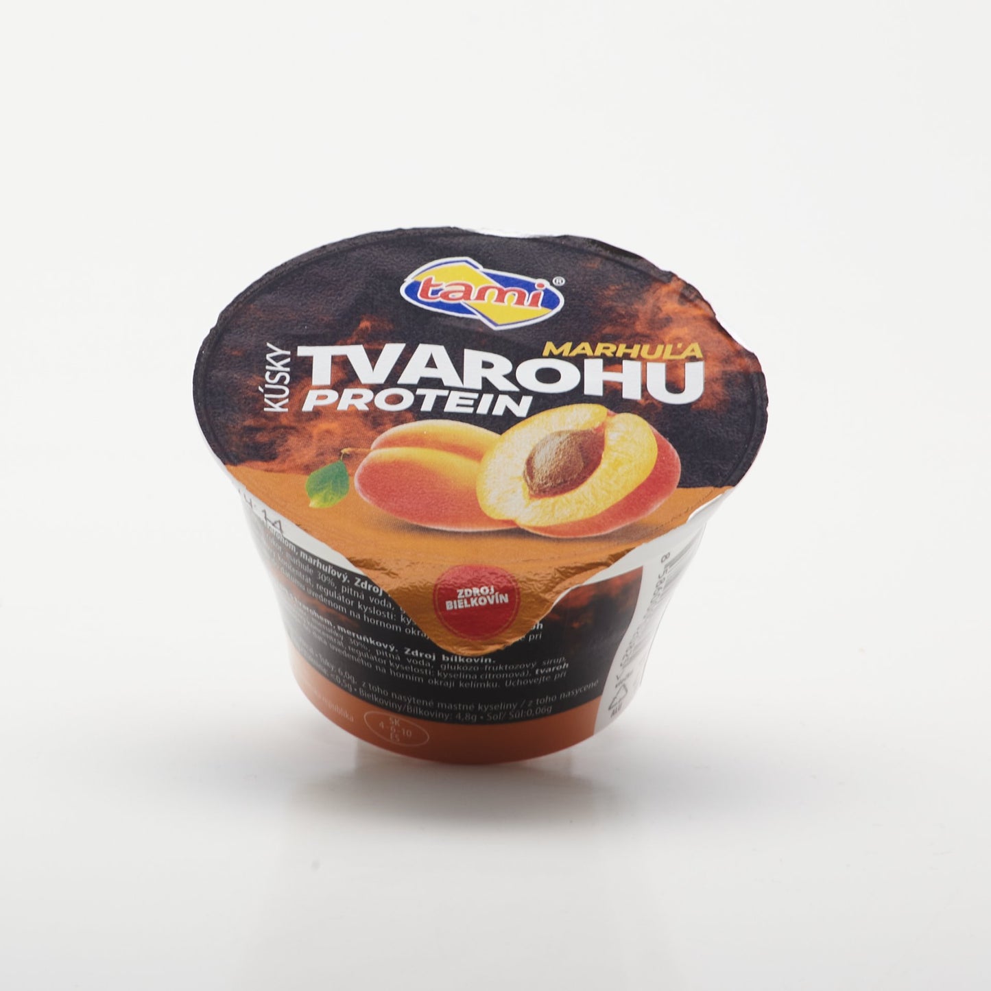 Kúsky tvarohu na marhuliach Protein 150g.