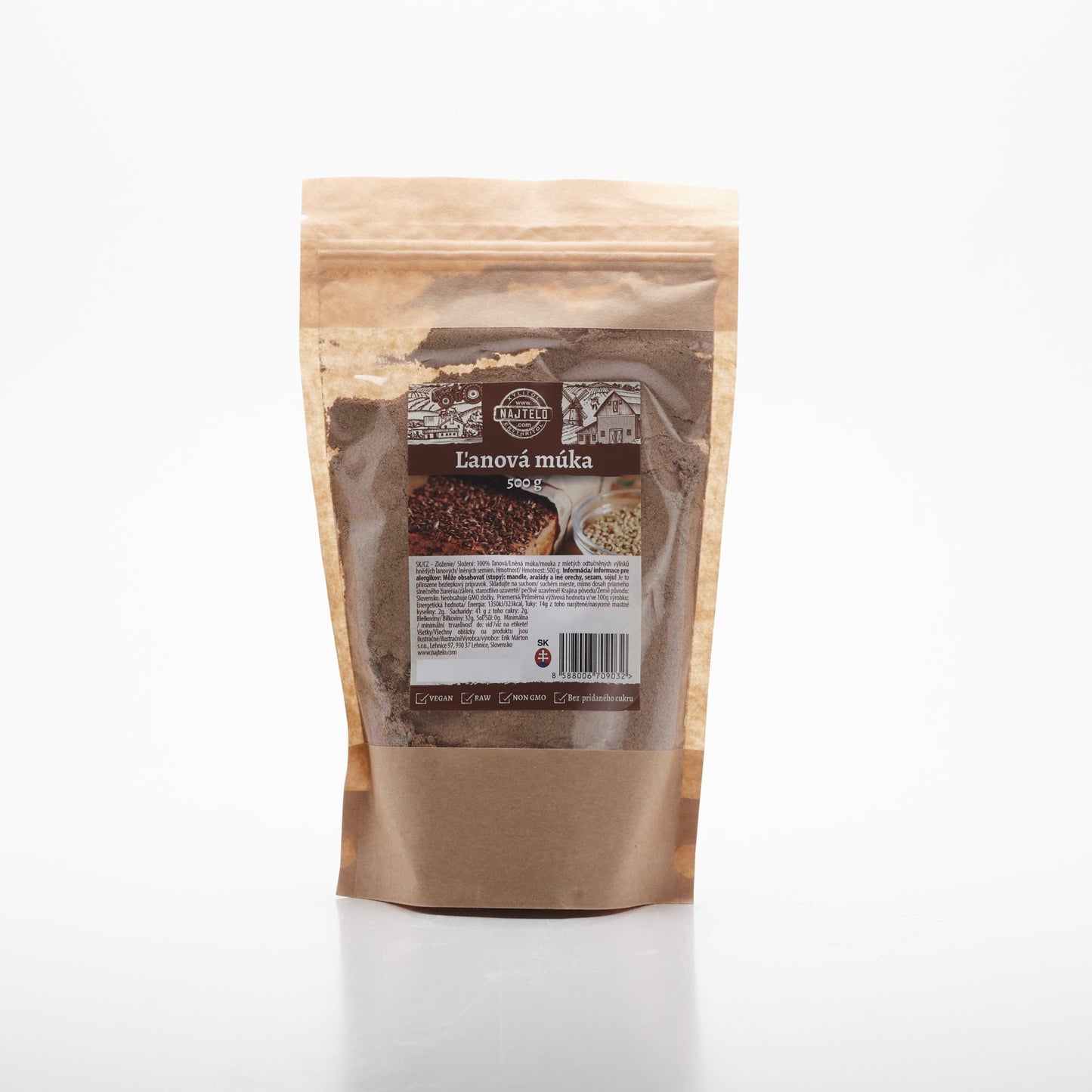 Ľanová múka 500g.