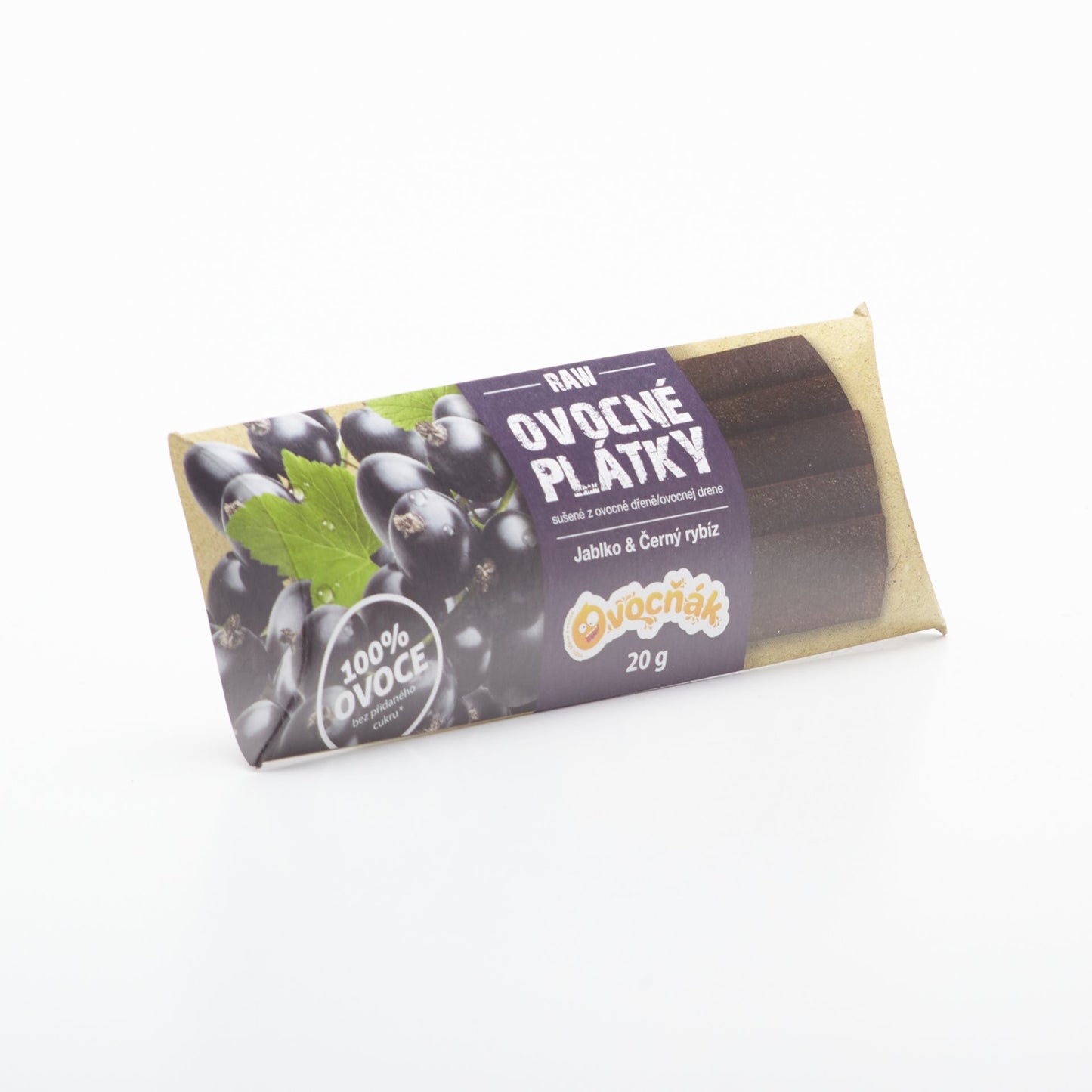 Ovocné plátky 100% jablko ríbezľa 20g.