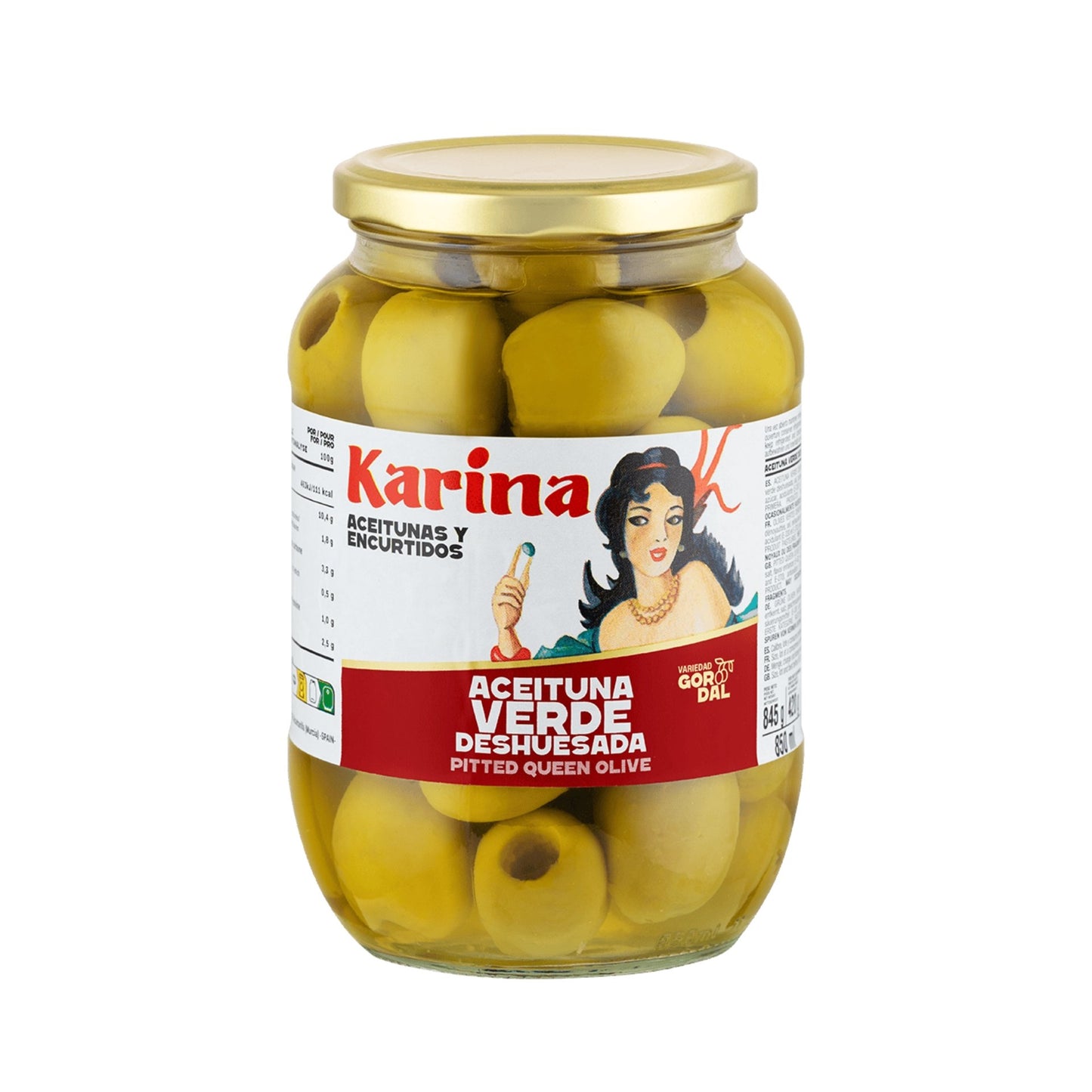 Olivy gordal vykôstkované 845g.