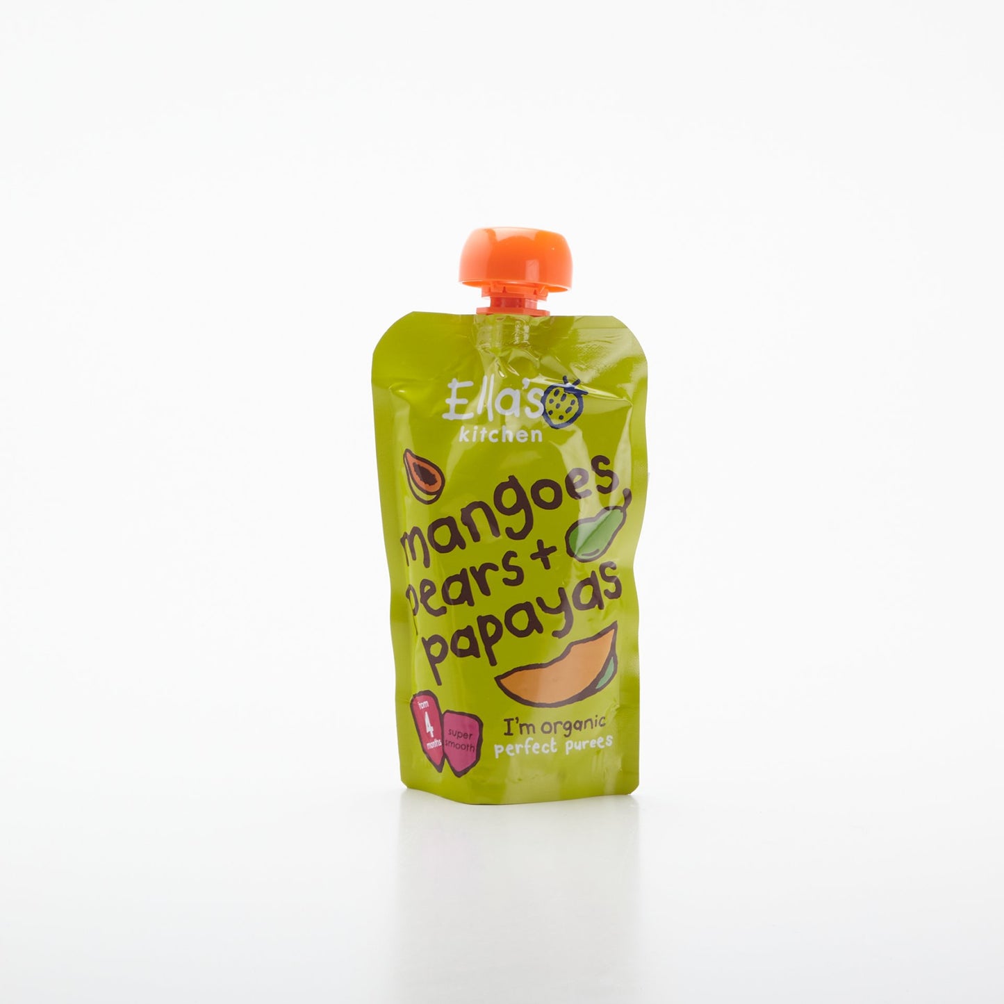 BIO Ovocné pyré mango hruška papája 120g.