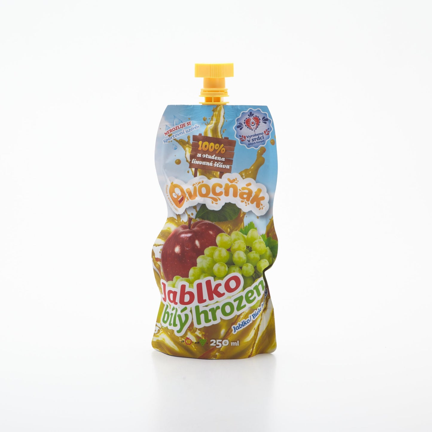Ovocňák mušt jablko biele hrozno 250ml.