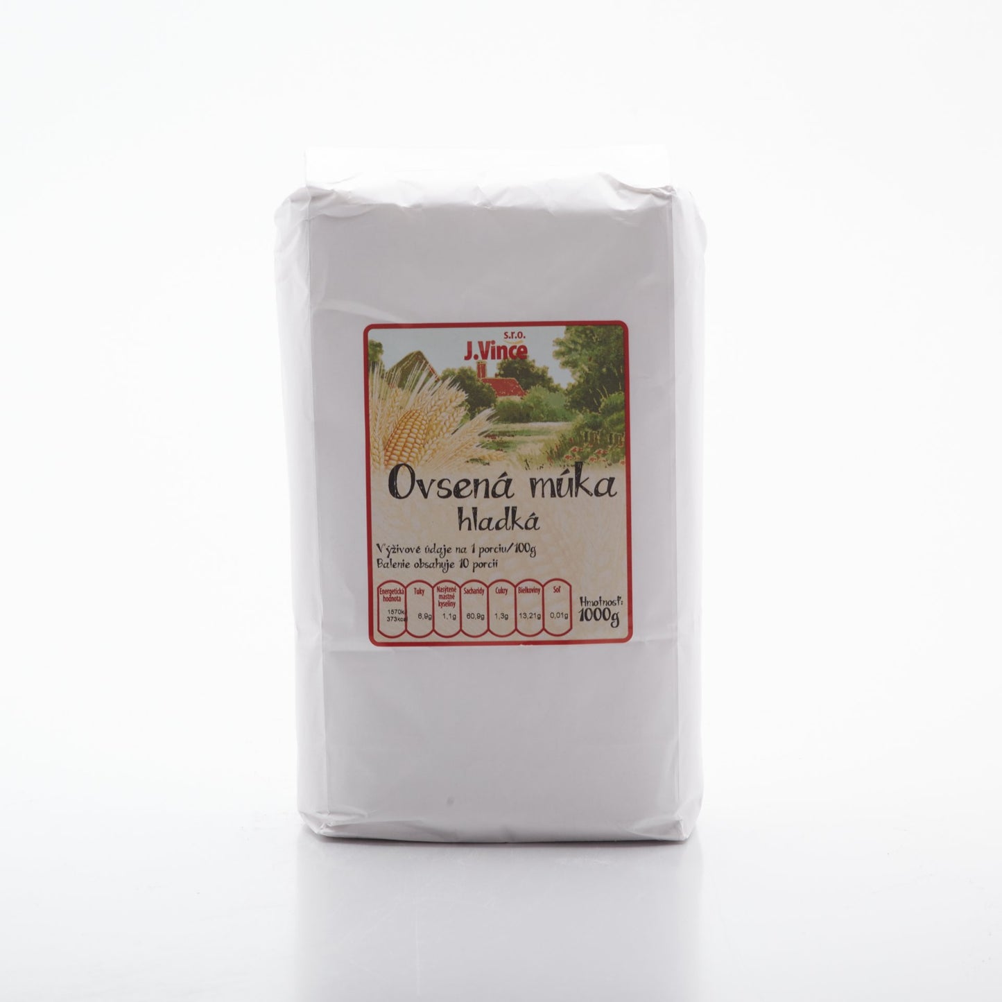 Ovsená múka hladká 1kg.