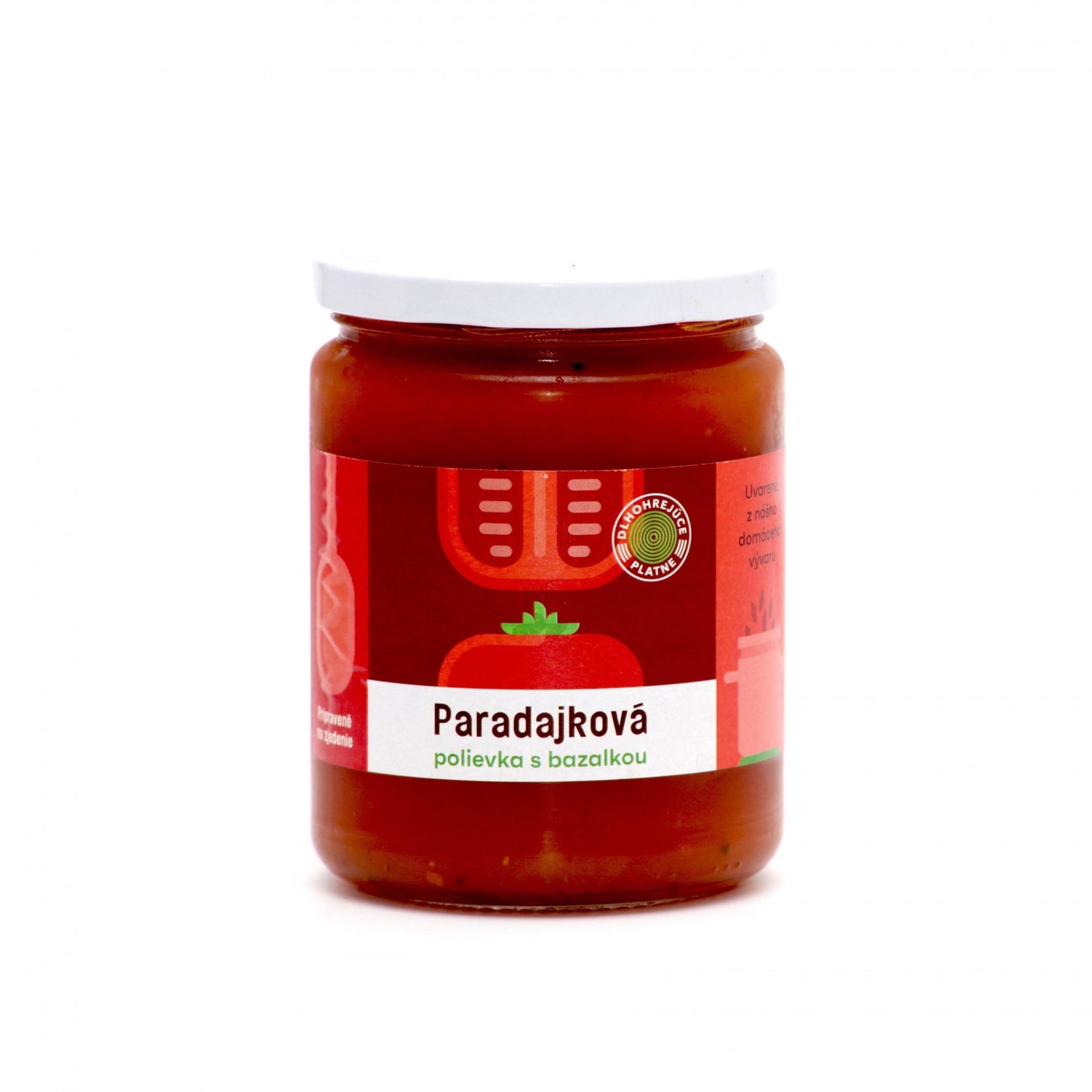 Paradajková polievka s bazalkou 450ml.