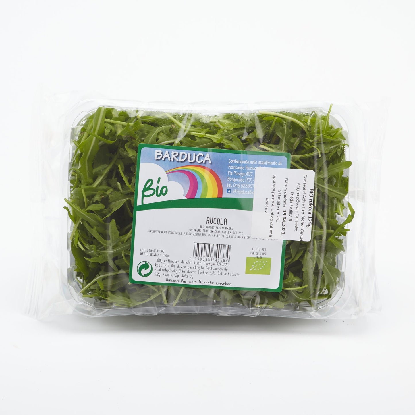 Šalát rukola BIO 125g.