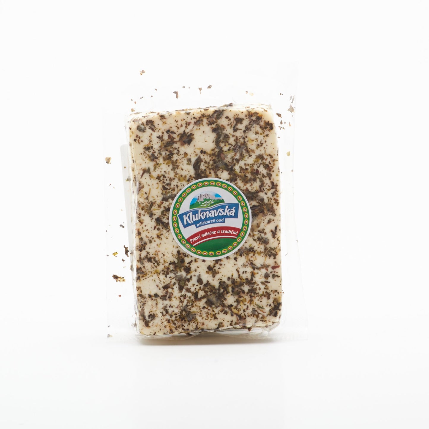 Slaný kravský syr s bylinkami. 100g