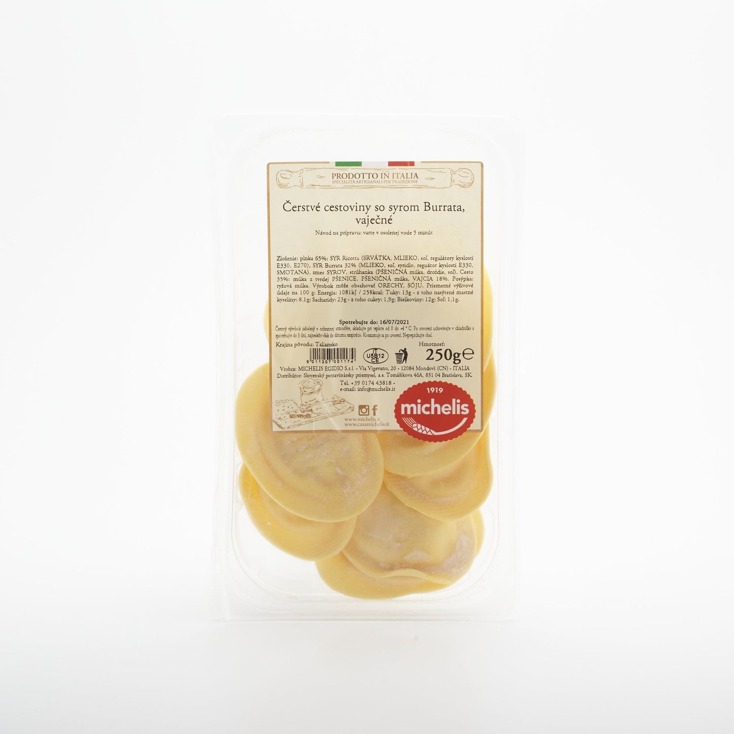 Cestoviny Sombrero s burratou 250g.