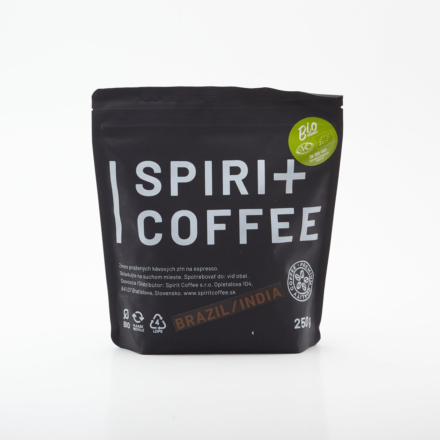 BIO Spirit Coffee -Brazil/India Org.250g.