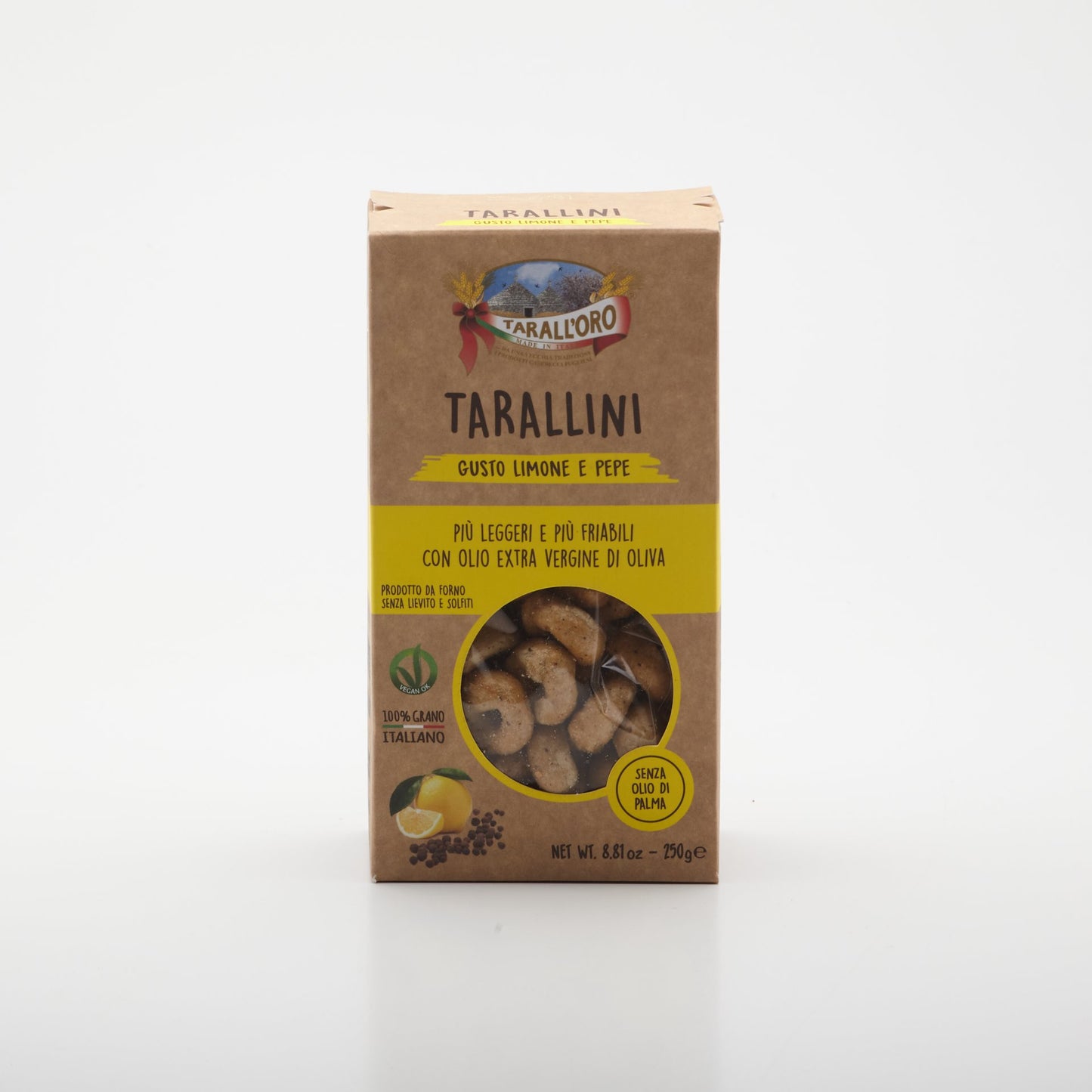 Tarallini Limone e Pepe 250g.