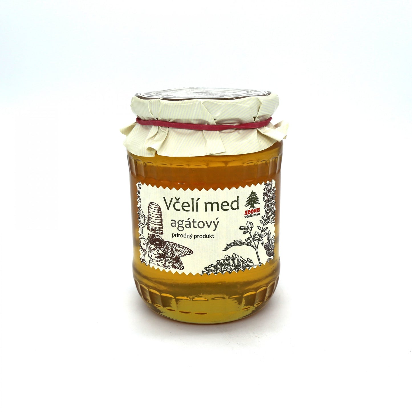 Včelí med agátový 900g.