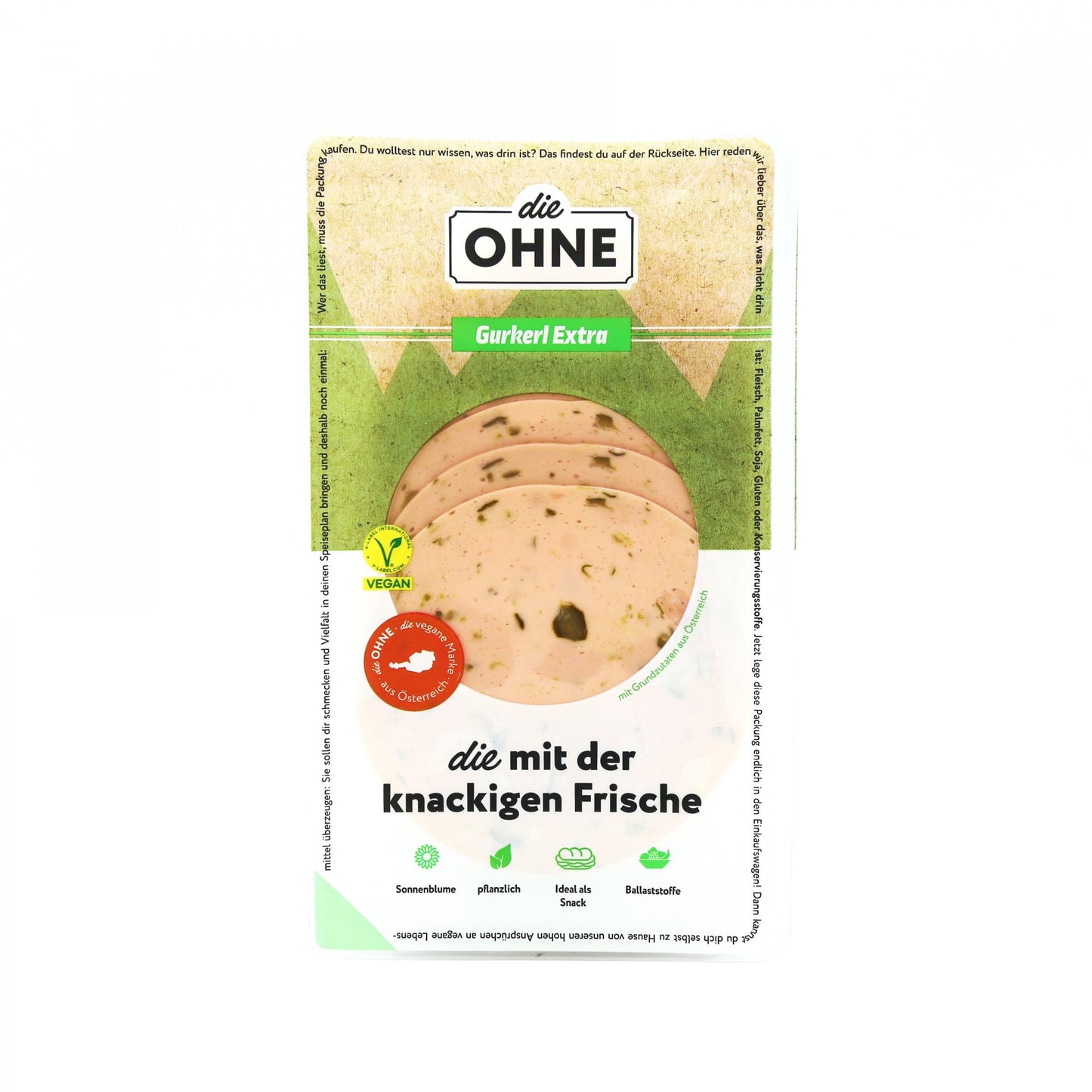 Vegetariánsky nárez s uhorkou 80g.