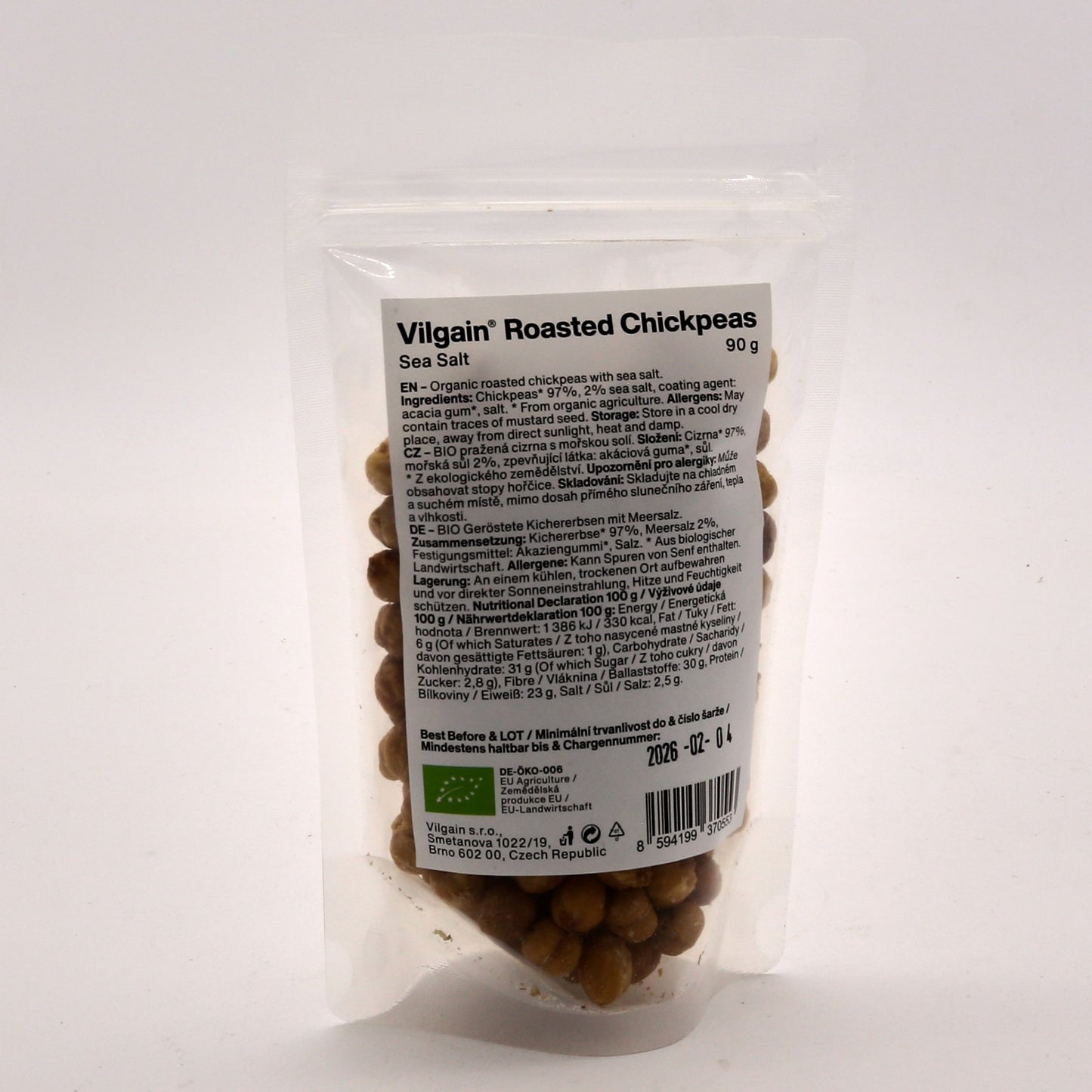 Vilgain Pražený Cícer slaný 90g.