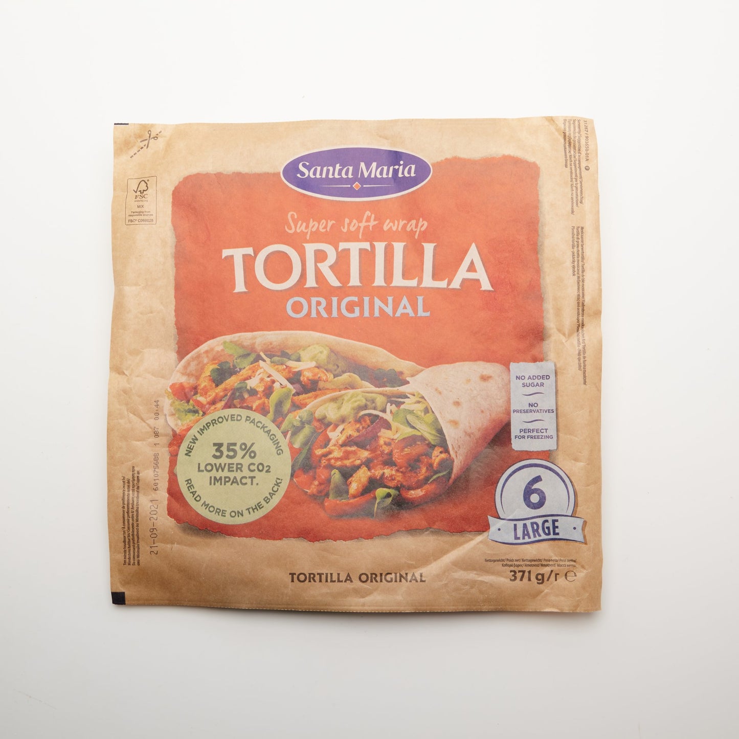 Tortilla 371g.