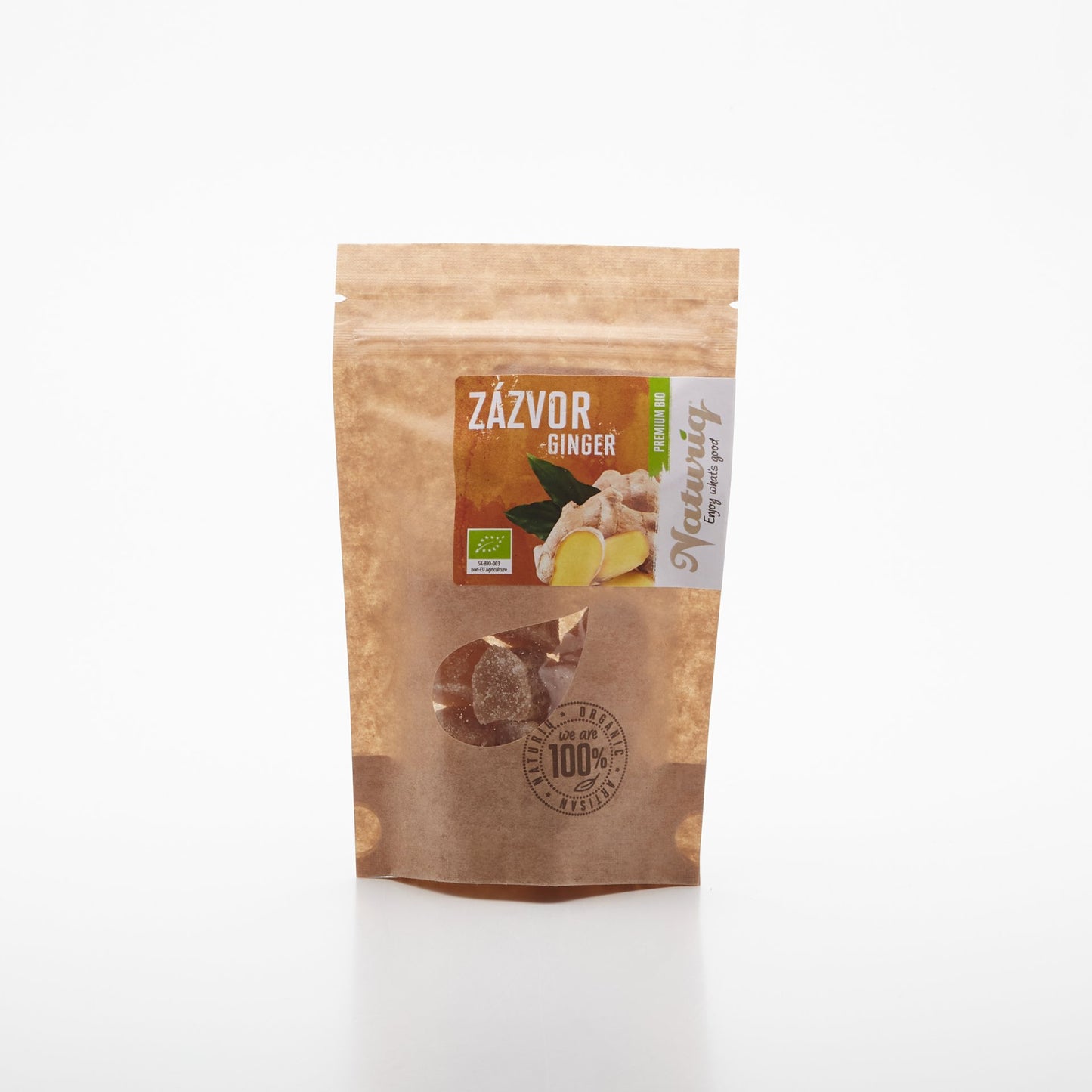 BIO Zázvor kandizovaný kocky Prem. 100g.