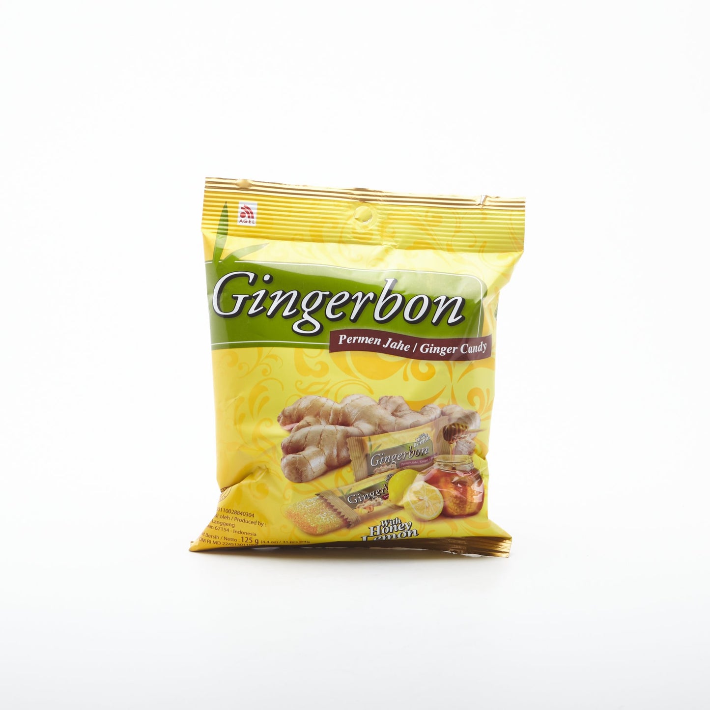 Zázvorové cukríky s citrón. a medom 125g.