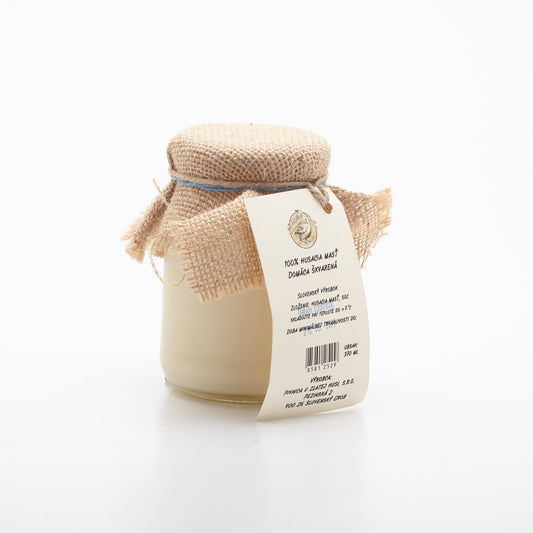 Domáca 100% husacia masť škvarená 370ml.