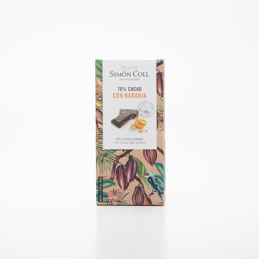 70% čokoláda s lyofiliz. pomarančom 85g.