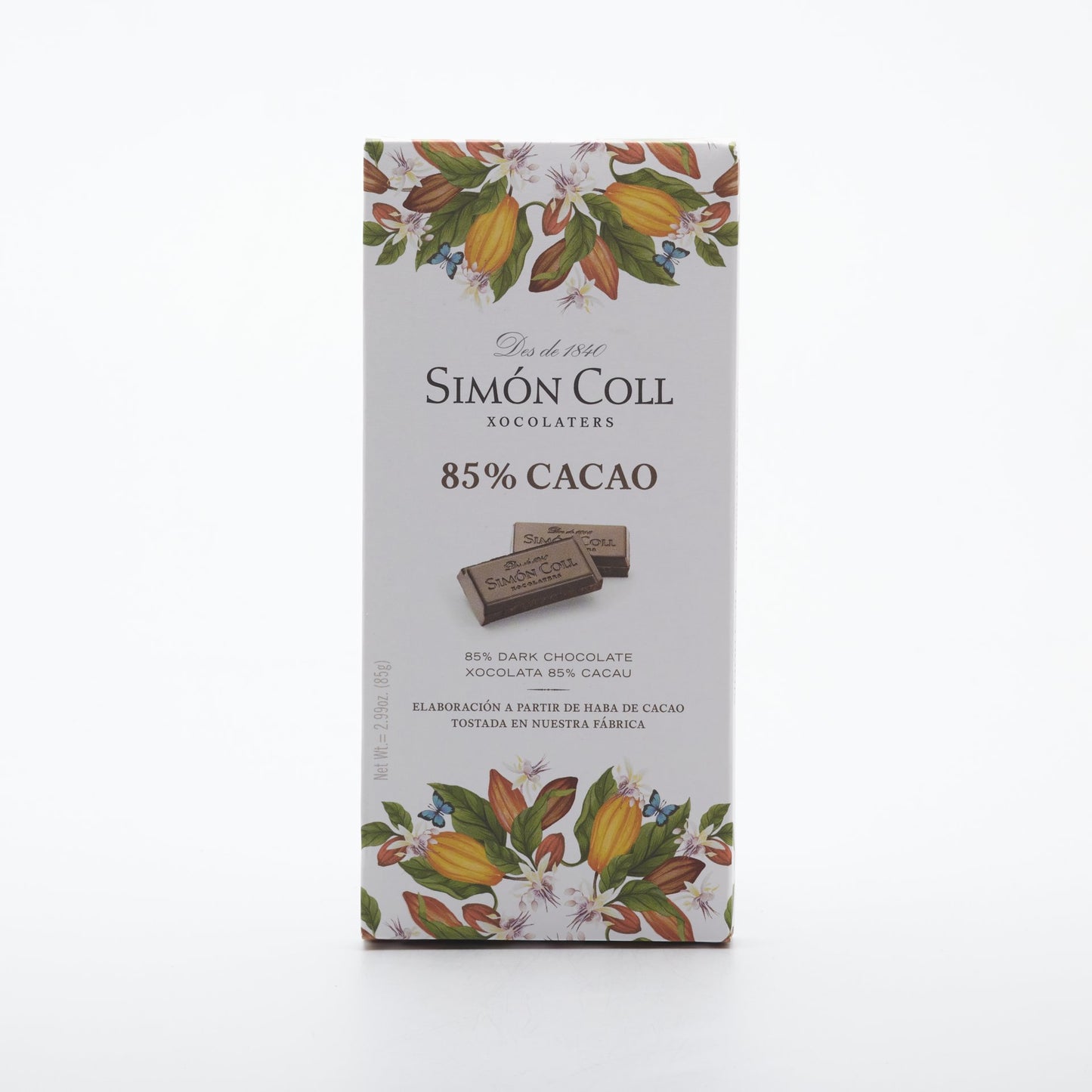 85% horká čokoláda 85g.