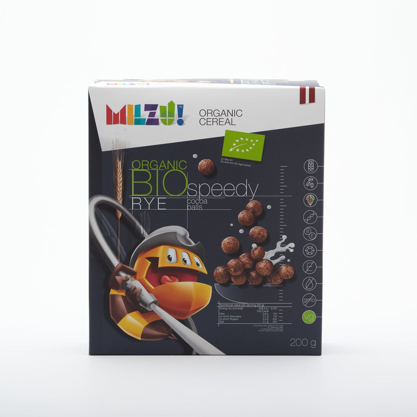 BIO Cereálne guličky s kakaom 200g.