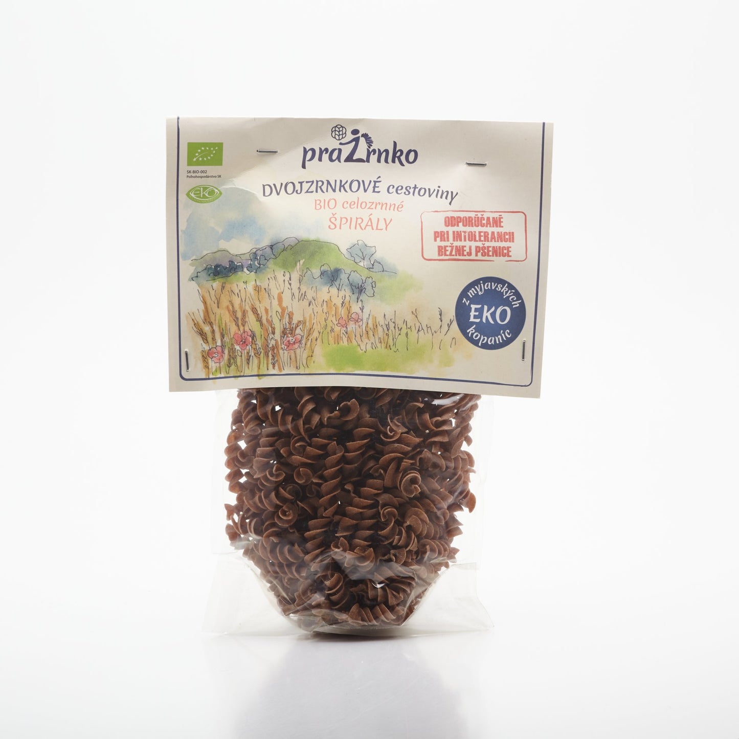 BIO Cestoviny špirály celozrnné 250g.