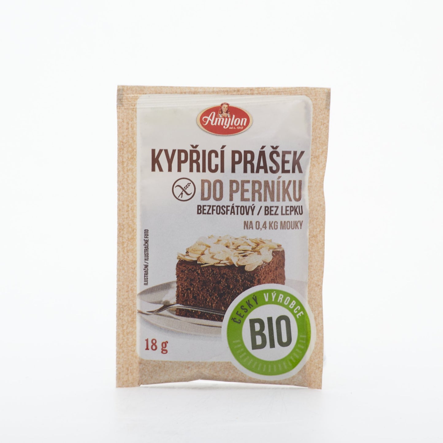 BIO bezlepkový kypriaci prášok perník18g.