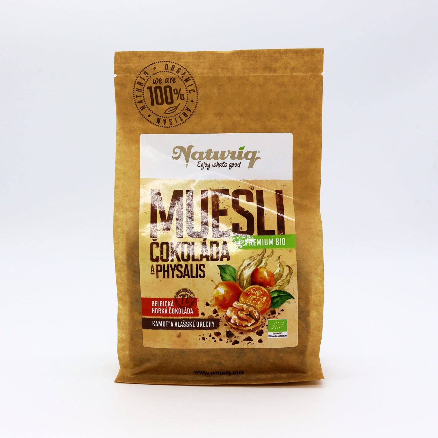 BIO Müsli čokoláda a physalis prem. 400g.