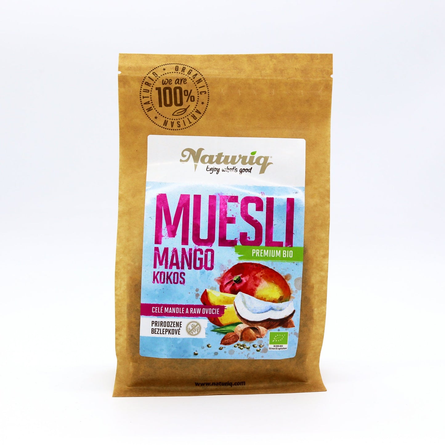 BIO Müsli mango a kokos premium 400g.